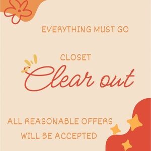 ✨Closet Clear Out - Everything Must Go✨